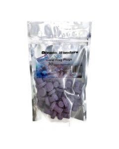 Coralline Purple Ceramic Coral Frag Plugs